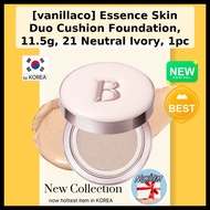 [vanillaco] Essence Skin Duo Cushion Foundation, 11.5g, 21 Neutral Ivory, 1pc / Korean Cushion Found