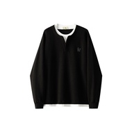 WILLIAM FOX&SONS | ฮูดี Henley แบบยืด 3D ลายริบ