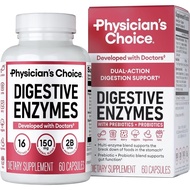 Physicians Choice Digestive Enzymes - Multi Enzymes, Organic Prebiotics & Probiotics for Digestive H