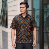 baju gamis batik wanita terbaru kombinasi polos jumbo modern dewasa - hem songket ijo l