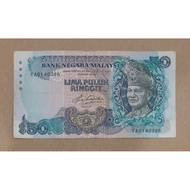 Malaysia Old Series RM50 Old Banknote Siri 5 For Collection Only
