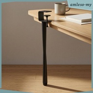 [AmlesoMY] Clamp Table Leg No Holes Clamp Table Legs Painted No-drill Blk 1-pack