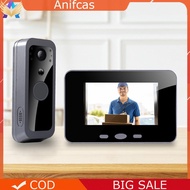 2.4G Wireless Video Doorbell 4.0 Inch IPS Screen Door Bell Intercom System PIR Motion Detection Infr