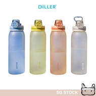 [SG] Good Quality Diller Water Bottle 900ML Tritan Matte Sports Water Bottle Handle Leakproof