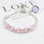 Jam Tangan Gelang Wanita Perhiasan Mutiara Model Terbaru Fashion Style Cantik Elegan Indah