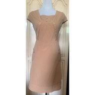Beige Simple Dress