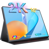 [wwudo] UPERFECT 16" 2K Portable Monitor 120Hz Gaming Display 2560x1600 QHD Travel Laptop IPS Comput