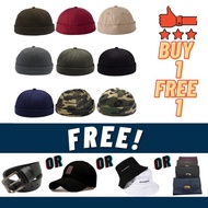 Ready Stock Streetwear Unisex Knitted Beanie Skullcap Hat Binnie Cap Roll Up Edge Trendy Cap Adjusta