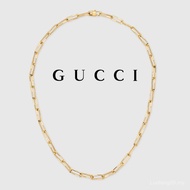 Gujia GUCCI GUCCI Linktolove Series 18k Gold Ladies Necklace Cuban Sweater Chain