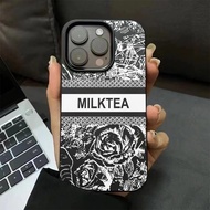 Casing iPhone 11 12 13 14 15 16 17 Pro Max Fashion flower elegance Case For iPhone 12 13 14 15pm 14P