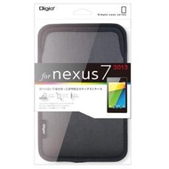 日本原裝 Asus Google Nexus 7 二代2代(2013) 輕量化便攜軟包攜行袋收納袋保護套軟套 Digio TBC-NX71303BK 黑色