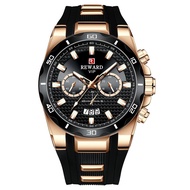R REWARD83008 Men's Watch Calendar Watch Quartz Watch Tape Watch Six-Hand Watch Business Men's Watch