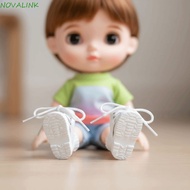 NOVALINK 1pair Bjd Doll Shoe, Cute Outfit Black Brown Doll Leather Shoes Boots, Doll Accessories 1/6