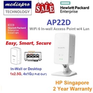 HP / HPE AP22D Aruba Instant On WiFi 6 Access Point Smart Mesh, 4-port Gigabit Lan PoE (w/o Ac Adapt