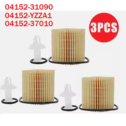 3PCS Engine Oil Filter 04152-YZZA1 04152-0V010 for Toyota Scion For Lexus Camry Sena Highlander Crow