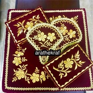 Nikah Benang Emas Tekat / Chior Single / Bantal inai / Kipas/ Set Sarung Tilam baby