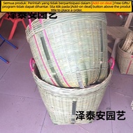 HY/🌻Yunchang Handmade Bamboo Large Size Turnover Basket Rice-Washing Basket Grain Turnover Basket Ba