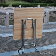 W & Household High Folding Old-fashioned Table Feet Square Eating Rural Table Dining Table High Dini