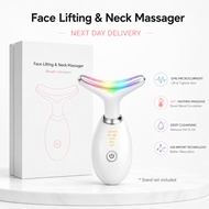 Moffie【SG】Neck Face Beauty Device Max 7 Color Light Therapy Face Massager Firming Lifting Neck Lines