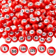 Liliful 200 Pcs Raffle Balls Numbers 1-200 Bingo Balls Only with Easy Read Window, Mini Number Bingo