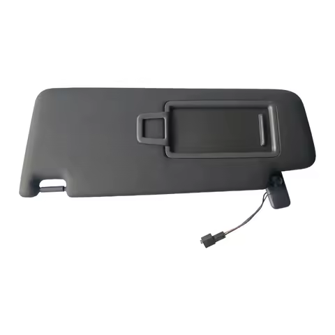 1x Black Interior Sun Visor Make Up w Mirror For VW Golf 7 GTI R Jetta MK7 GLI R-line Skoda Octavia 