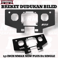 2.5 INCH PNP NMAX NEW PLUS D2 SINGLE PROJECTOR BILED LAMP BRACKET NMAX NEW HS55