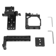 Aluminum Alloy Camera Cage with Handle Quick Mount Plate QR Bottom for A6000 A6300 A6400 A6500 A6600