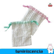LUMINISCENCIA Storage Bag, Reusable Durable Drawstring Bag, Simplicity Polka Dots Dustproof Portable