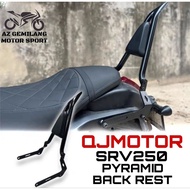 BACK REST QJMOTOR SRV250 SRV 250 PYRAMID BACK REST MODIFIED MODIFY ACCESSORIES ACCESSORY