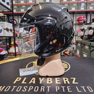 TRAX *PSB APPROVED TR03ZR GLOSS BLACK HELMET