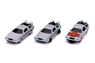 Back to The Future 1.65" Nano 3-Pack Die-cast Cars, Toys for Kids and Adults