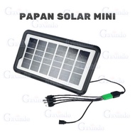GAXINDO MINI SOLAR BOARD 3.5W 3.5V-4.2VOLT 5 PORT P410 CHARGER SOLAR CAMPING BOARD