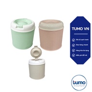 Office rattan wastebasket or tissue box etc. (CN)Plastic paper box - 12.4X12.4X12.4CM【 T6V6 N 】