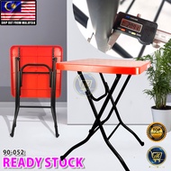 PlatMart - 3 Colour, 2 x 2 Feet Plastic Foldable Table Portable Table Multifunctional Table