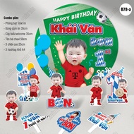 B78 - Bayern Munich football birthday Combo for boys