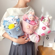 LIGTH Plush Doll Kawaii Soft Creative Gifts Valentine's Day Birthday Gift Girls For Children Cinnamoroll Plush Doll Bouquet Cinnamoroll Bouquet Flower Bouquet Plush Toys Cartoon Animal Doll