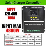 โซล่าชาร์จคอนโทรลเลอร์ โซล่าชารจเจอร์ MPPT/PWM อัจฉริยะ 12V-48V Auto 30A-100A เครื่องชาร์จโซล่าเซล