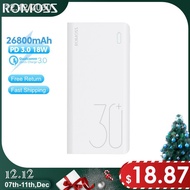 Original✗ROMOSS 26800mAh Power Bank Quick Charge 3.0 PD USB C 26800 mah Powerbank Portable External 