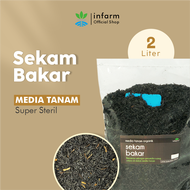 INFARM - Media Tanam Arang Sekam 2L Organik / Hidroponik Gratis Label Tanaman