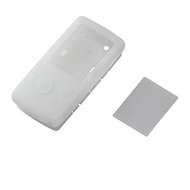 erekomu Sony NW-ZX1 – A800 For Cord Winding Function with Silicone Case with Screen Film (Clear) AVD