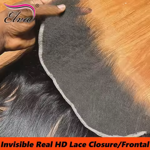 Invisible 13x6 HD Lace Frontal Closures 9X6/5X5/6X6 Invisible HD Lace Closure For Women Human Hair C