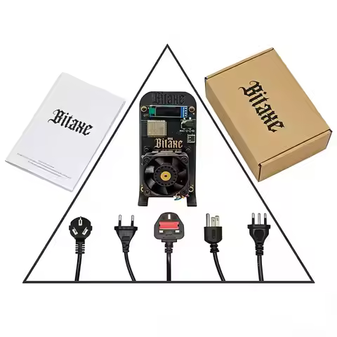 25dB Geräusch Bitaxe 601 Gamma Bitcoin Miner SHA-256 für BTC, BCH, BSV, DGB – 1.2T Hashrate, WiFi 2.