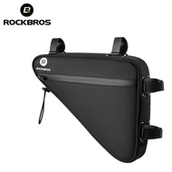 ROCKBROS Bicycle Triangle Frame Bag Large Capacity Reflective MTB Road Cycling Frame Bag Multiple Fixation Pannier Acces