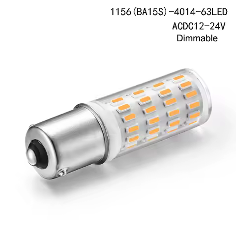 Dimmable LED Lamp 12V 24V G4 G9 E14 BA15S BA15D 4014SMD 63LEDs ceramic LED corn small bulb 10pcs 400