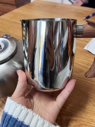 日式304不鏽鋼拉花杯帶刻度加厚商用咖啡奶泡杯尖嘴電陶爐可加熱