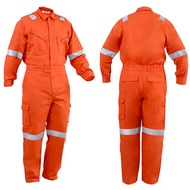 SHAMARR FIRE RETARDANT COVERALL (FRC) ORANGE - SIRIM APPROVED