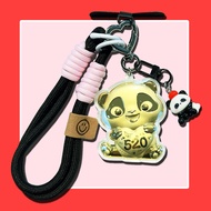 Golden Panda Keychain Mobile Phone Pendant Bag Pendant Gift for Girlfriend