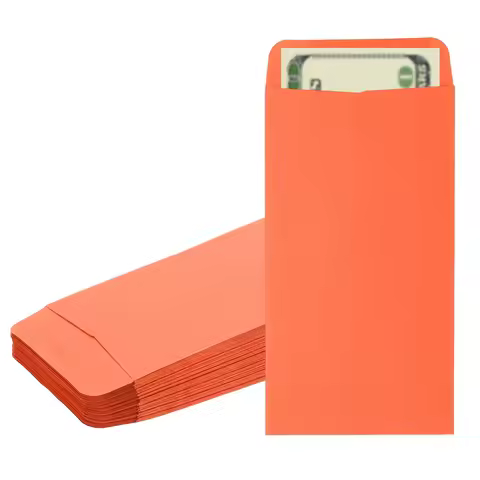 50Pcs Money Envelope 16.5x8.89cm Cash Envelopes Money Holder Bags Budgeting Saving Challenge Letter 