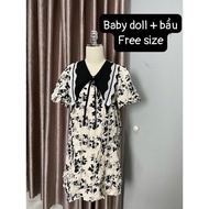 Cheap baby doll dress, 2-sleeved maternity dress pregnant dress maternity gown