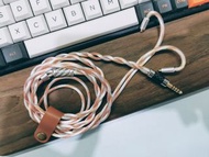 2絞6N單晶銅混鍍銀及金銀鈀合金內芯耳機線MMCX 4.4MM